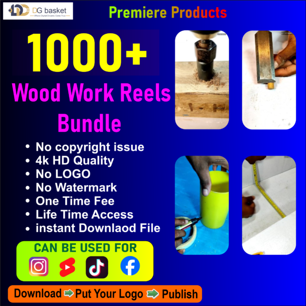 Wood Work Reels Bundle 1000+