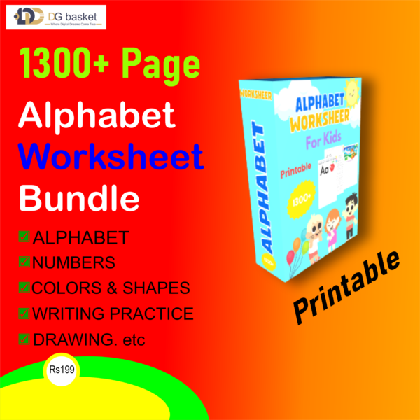 1300+ Alphabet Worksheer Bundle