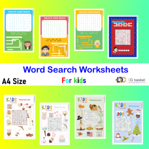 300+ Word Search Worksheet Bundle