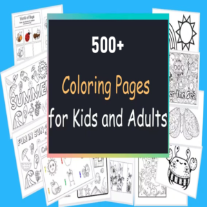 Drawing & Coloring Worksheet Bundle