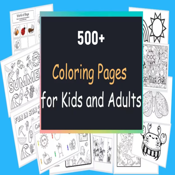 Drawing & Coloring Worksheet Bundle