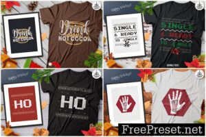Christmas T-Shirt Designs Retro Bundle - Image 7