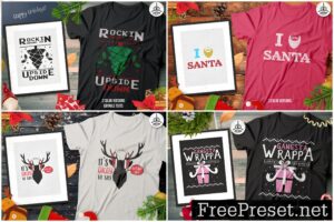 Christmas T-Shirt Designs Retro Bundle - Image 5