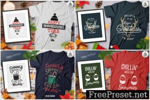 Christmas T-Shirt Designs Retro Bundle - Image 3