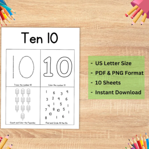Number Tracing Worksheets