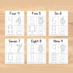 Number Tracing Worksheets - Image 2