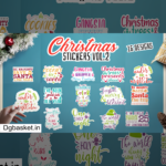 Christmas stickers bundle