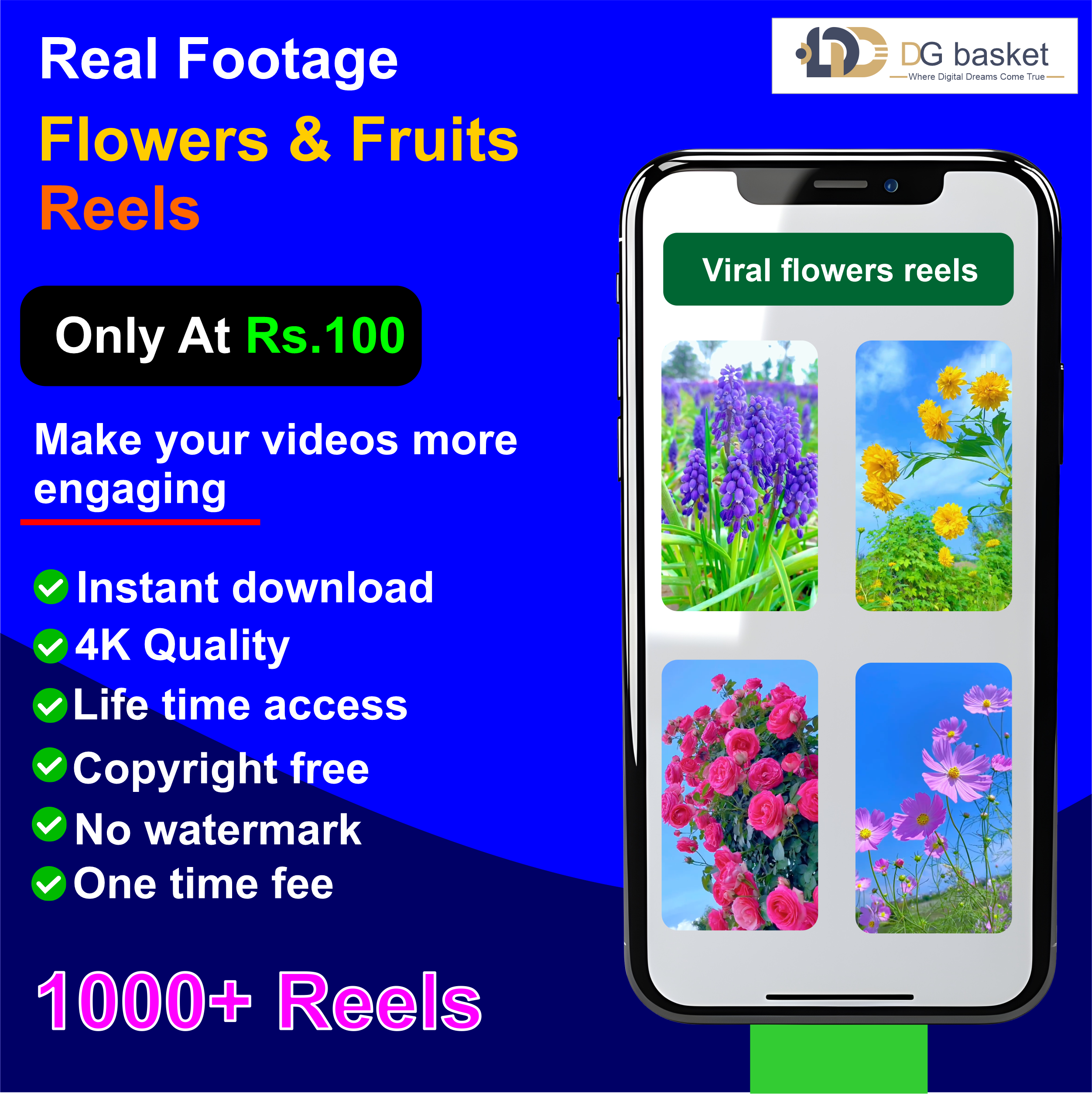 flowers reels png Flowers & Fruits Reels Bundle - Image 1