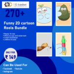Funny 2d cartoon reels bundle