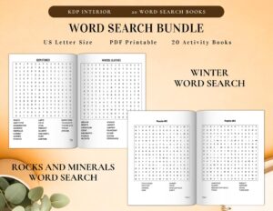 Word Search 2000+ Pages Bundle Printable - Image 3