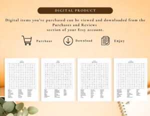 Word Search 2000+ Pages Bundle Printable - Image 2