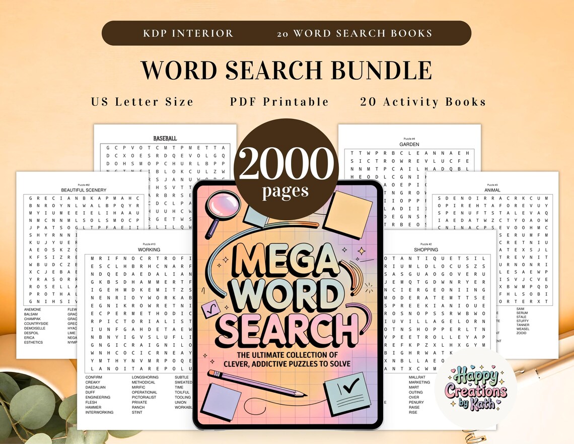 il_1140xN.7820334614_76d4 Word Search 2000+ Pages Bundle Printable - Image 1