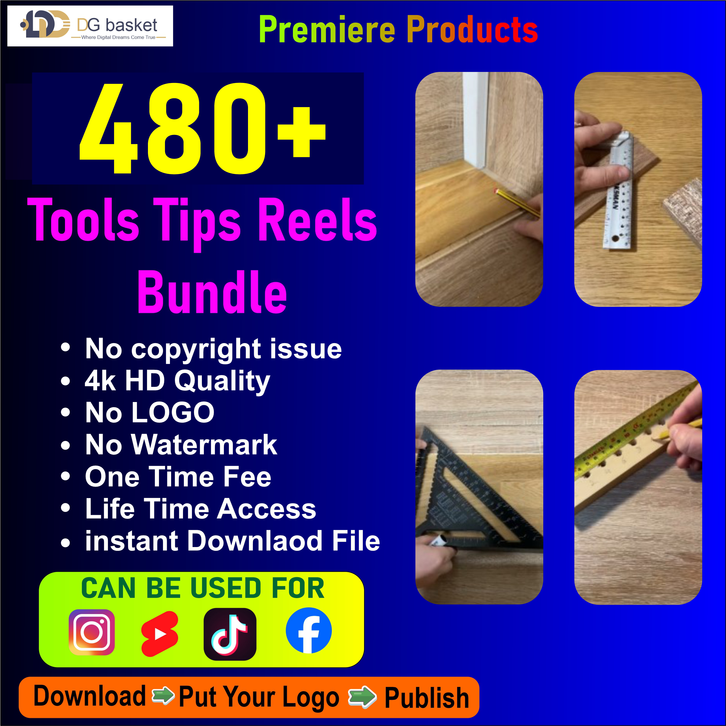products svg tools tips reels bundle - Image 1