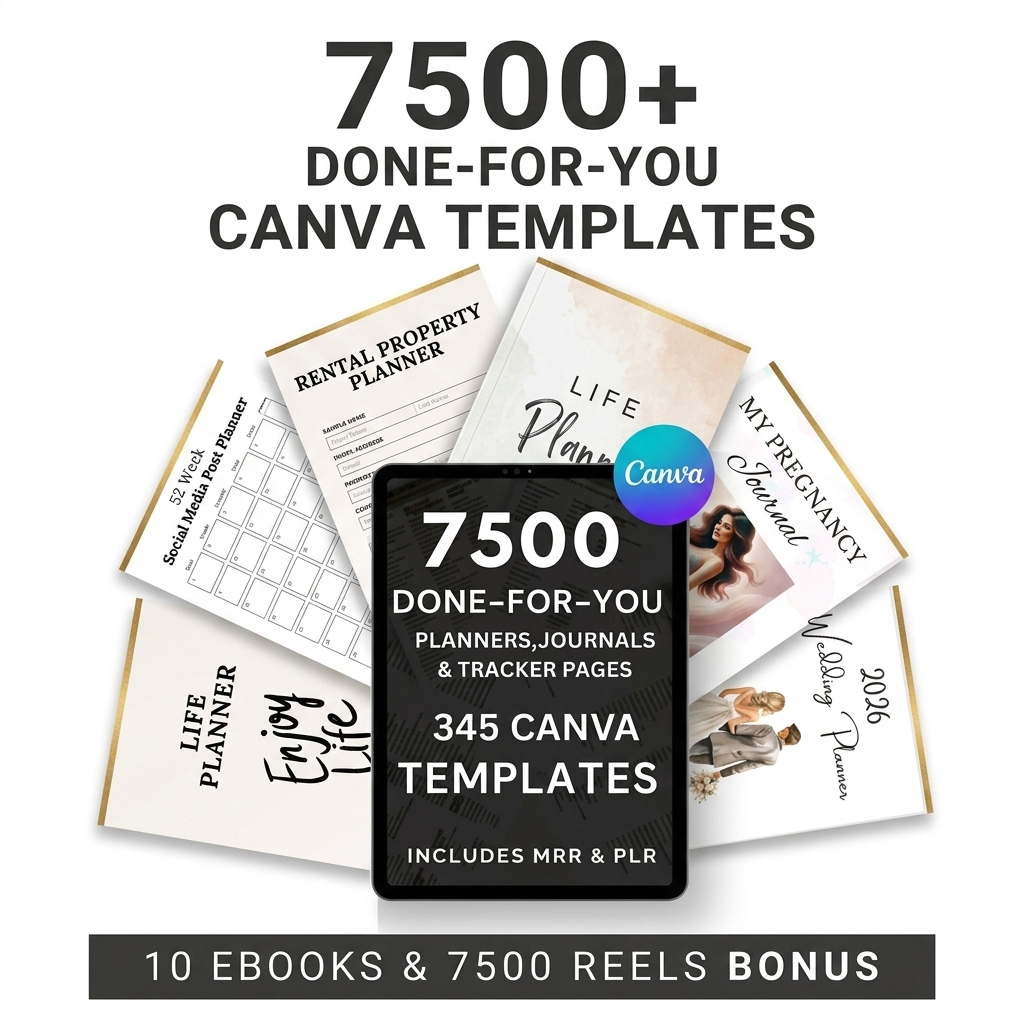7500+ Digital Canva Template Bundle