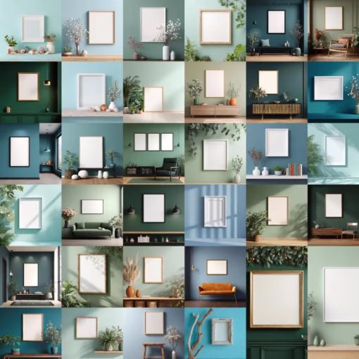 2400+ Frame Mockup Bundle Boho Interior Wall Art - Image 13