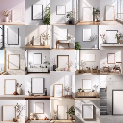 2400+ Frame Mockup Bundle Boho Interior Wall Art - Image 9