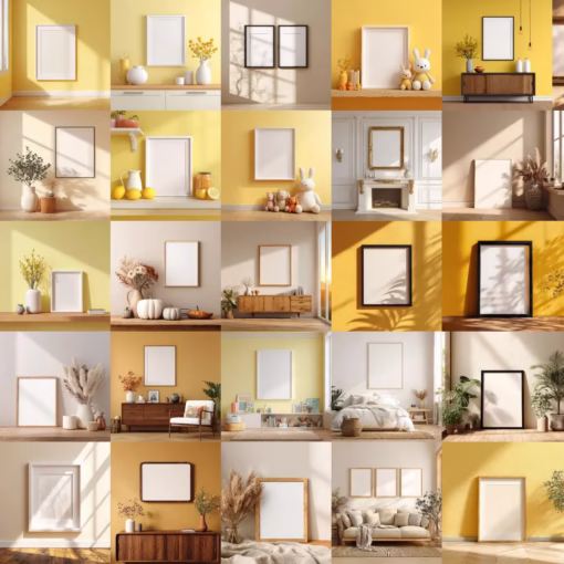 2400+ Frame Mockup Bundle Boho Interior Wall Art - Image 3