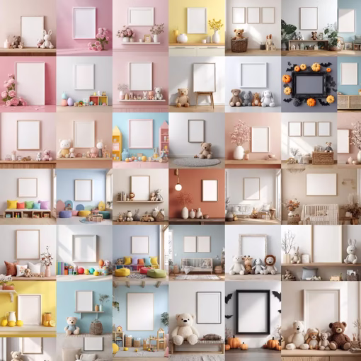 2400+ Frame Mockup Bundle Boho Interior Wall Art - Image 14