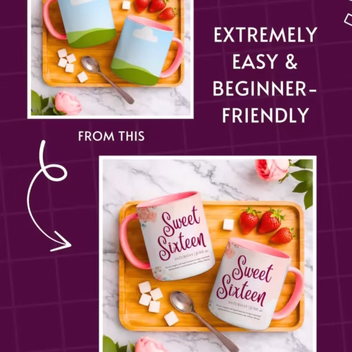 55 Editable Mug Mockups Bundle Canva Templates
