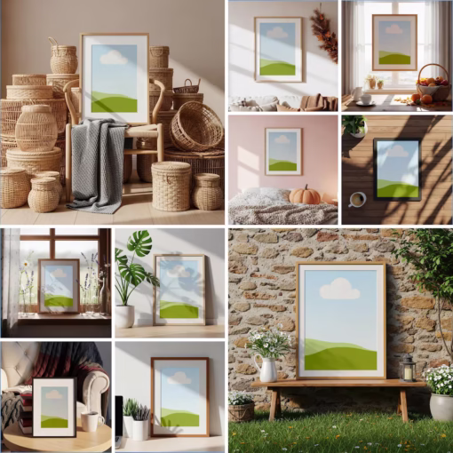 Alternative view of 700+ Canva Frame Mockup Bundle