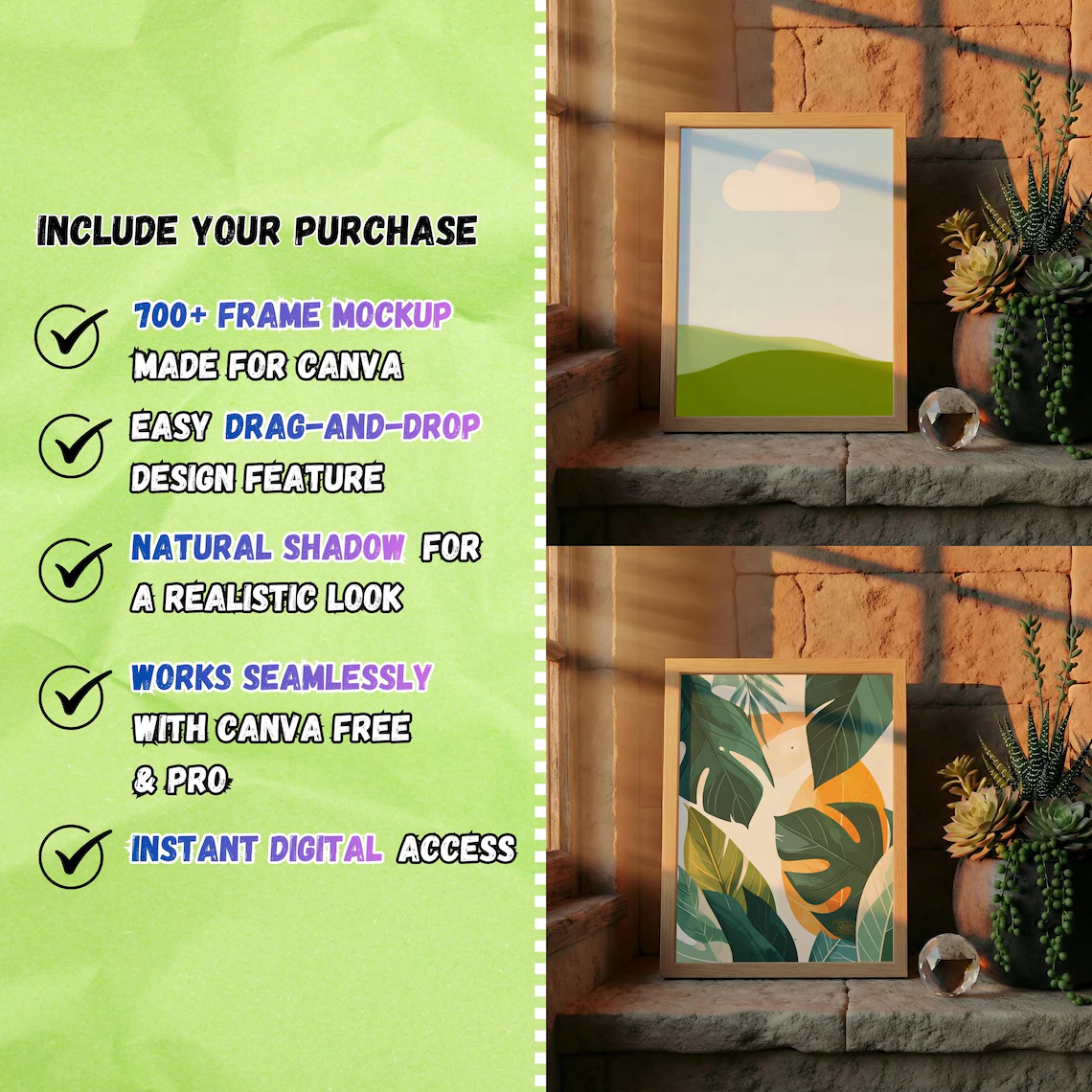 700+ Canva Horizontal Frame Mockup Bundle - Image 8