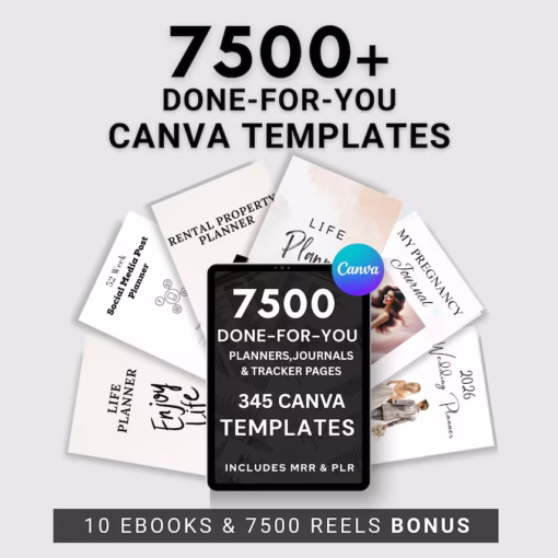 7500+ Digital Canva Template Bundle