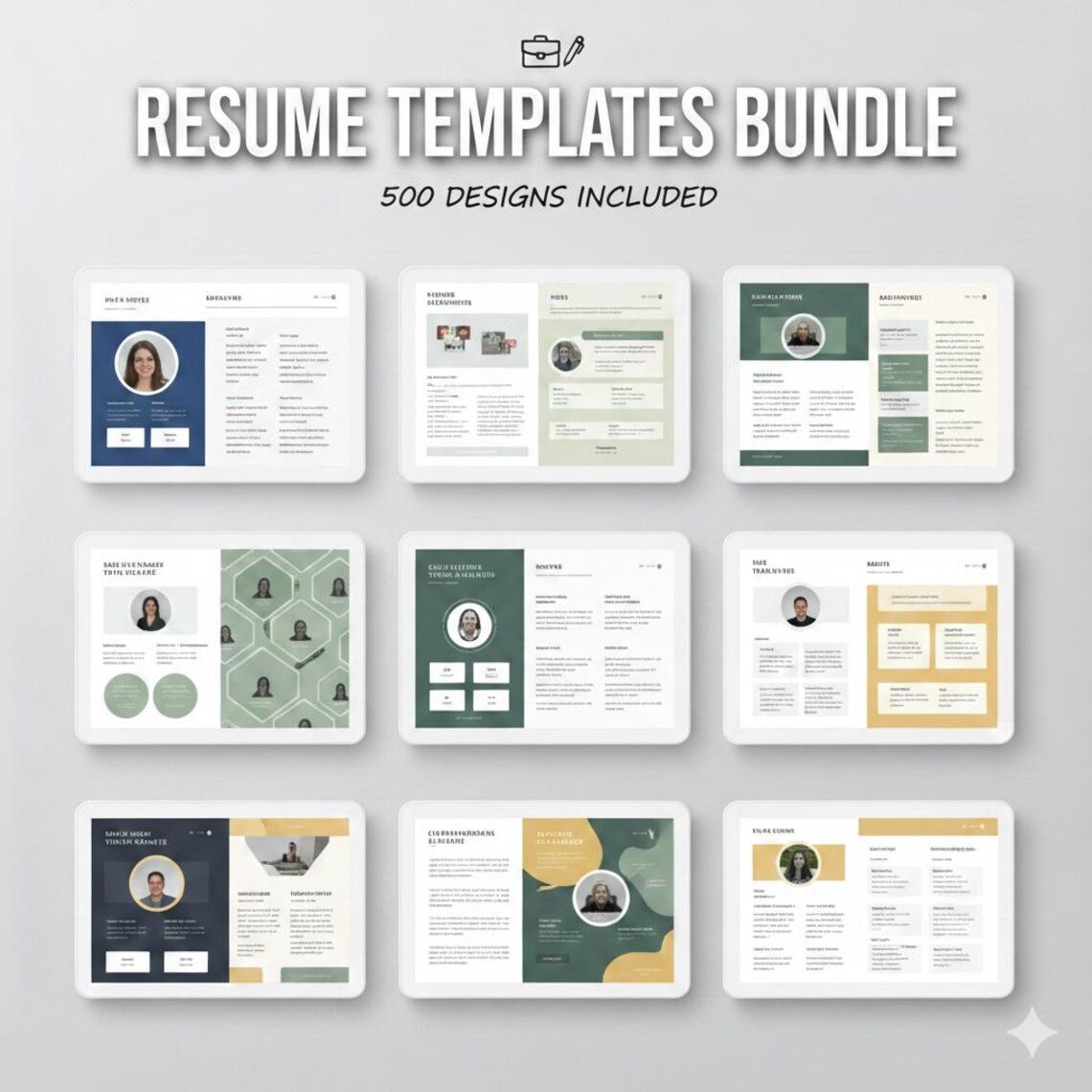 500+ Professional CV & Resume Templates Bundle - Image 2