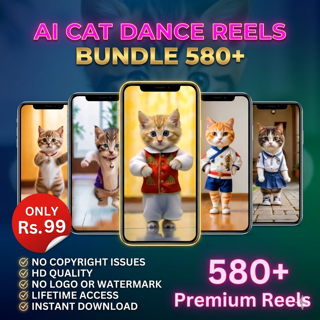 AI cat dance reels bundle