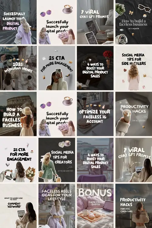 Reel template carousel ideas