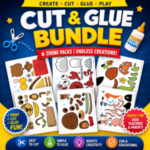 cut and glue worksheet for kids