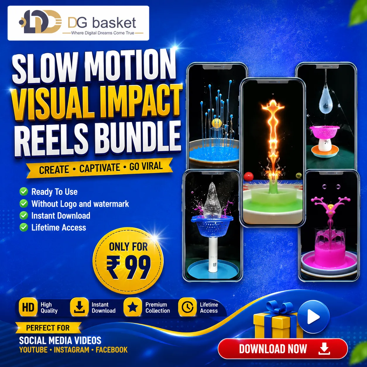 Slow motion  visual impact reels bundle