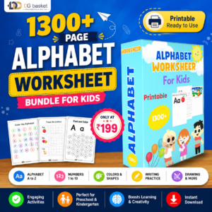 english Alphabet worksheet for kids